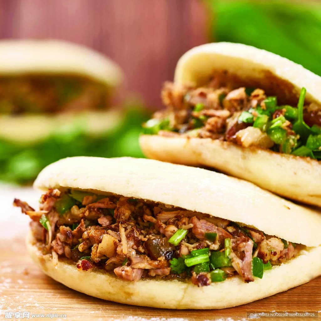 陕西肉夹馍 - 外酥里嫩的陕西传统名吃